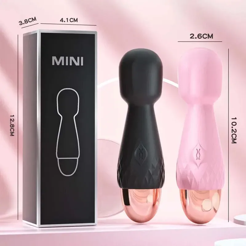 10-Frequency Mini Hidden USB Charging AV Wand Vibrator