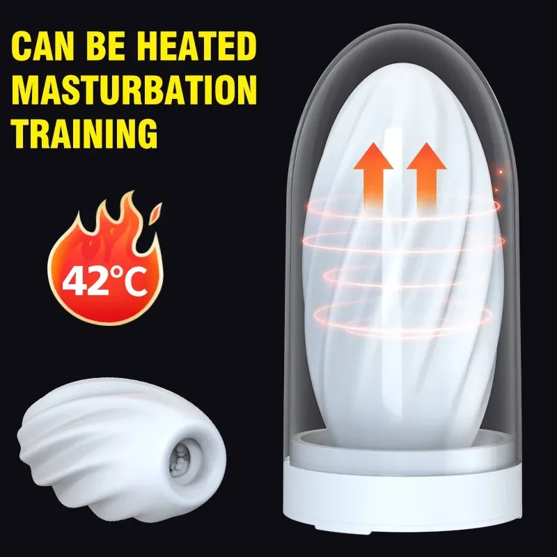 Heating Male Masturbator Adjust Suction By Pressing
