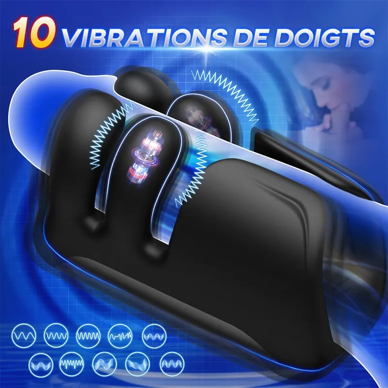 Masturbator & Glans Trainer 10×10×10 Modes Tentacle Shape