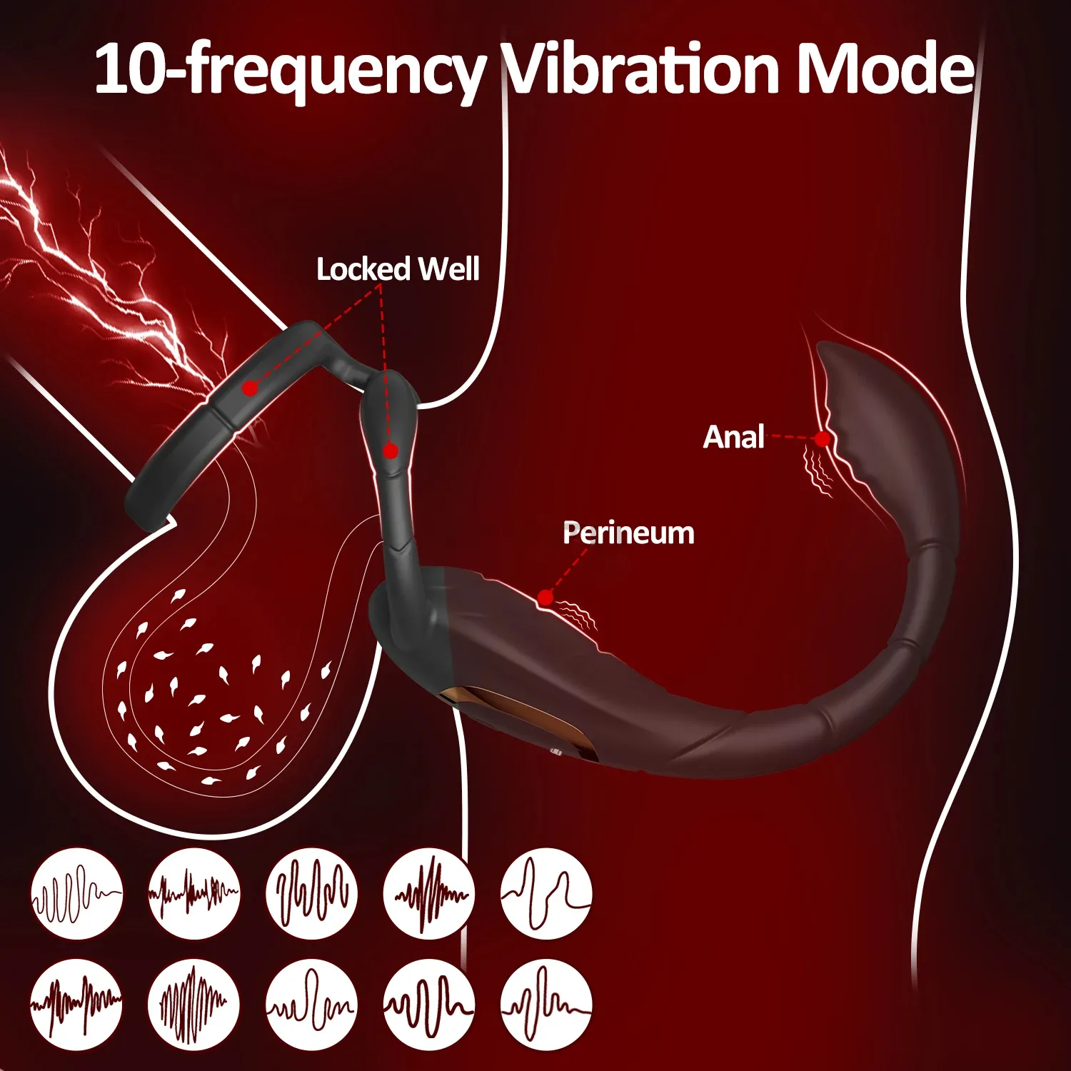 Scorpion-Shaped APP Prostate Massager Integrated Cock Ring