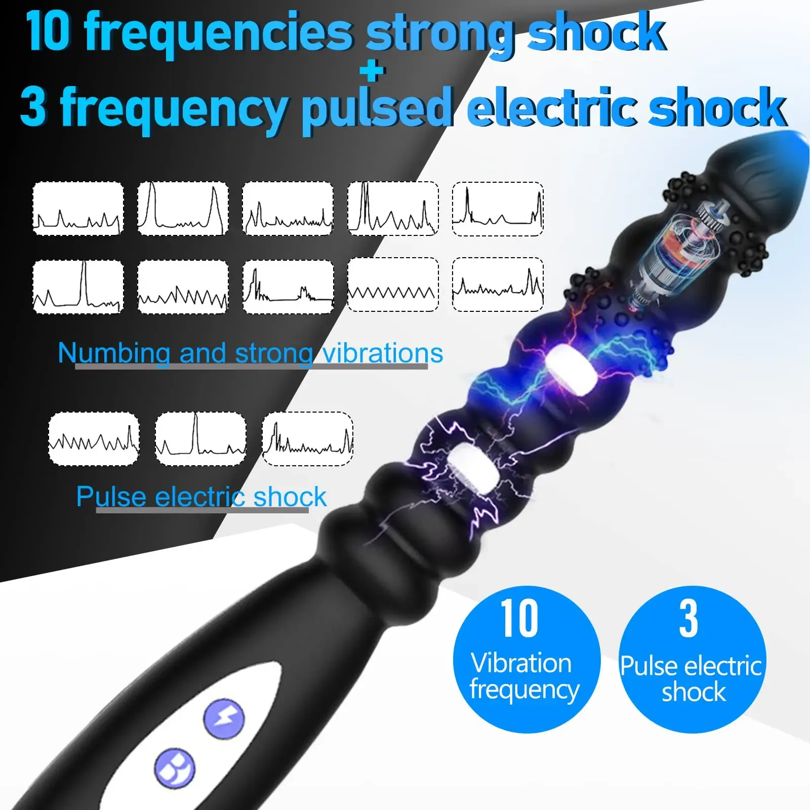 Pulse Current Prostate Massager & Spot Stimulation Vibrator