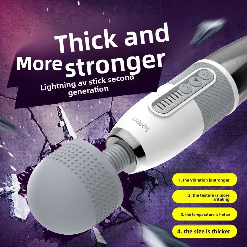 7 Speeds 10 Frequencies LED Display Heating AV Wand Vibrator