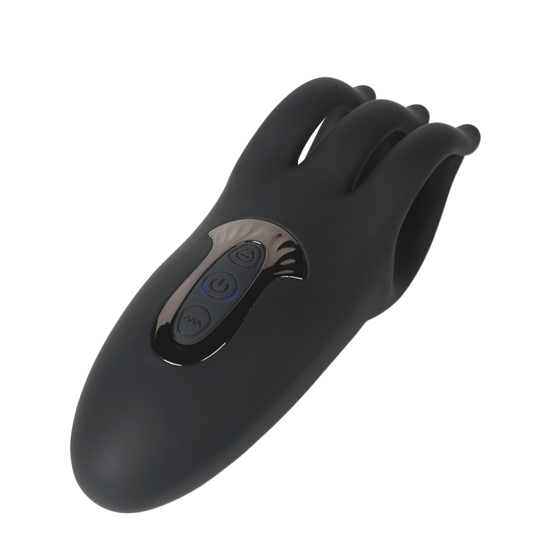 อุปกรณ์ฝึกอวัยวะเพศชาย ระบบสั่นสะเทือน 10 ความถี่ ระบบบีบ 10 ความถี่ นิ้วมือสมจริง กระตุ้นหลายจุด-sextoyfunny