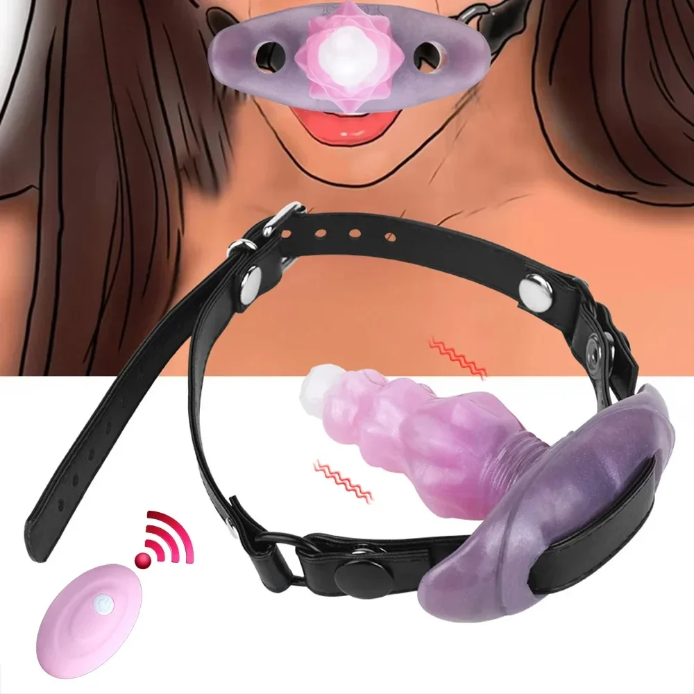 W1307未定价อุปกรณ์อุดปาก อุปกรณ์ทวารหนัก พร้อมระบบสั่นสะเทือนและรีโมทคอนโทรล สำหรับการฝึกในวงการ SM