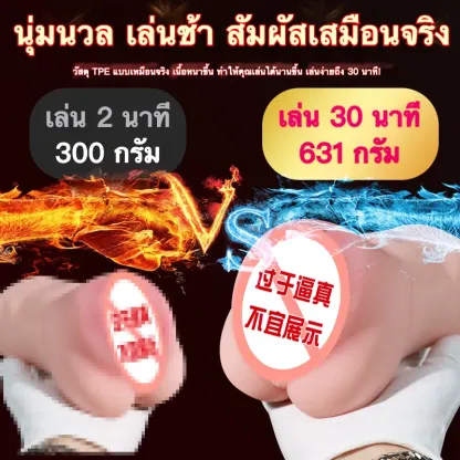 จิ๋มปลอม จิ๋มเทียม ลายผิวละเอียด ช่องทางคู่ความสมจริงสูง