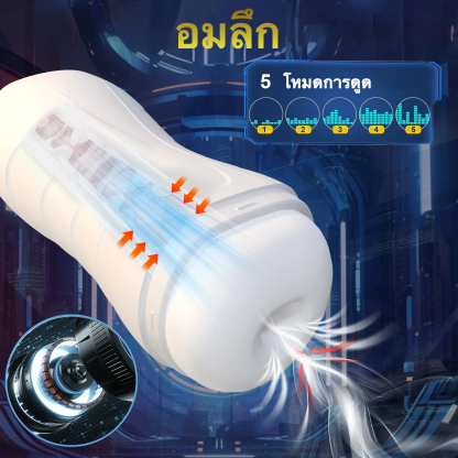 ถ้วยอัตโนมัติ ชิปอัจฉริยะ ระบบดูด 10 ความถี่ ระบบสั่นสะเทือน 10 ความถี่ วัสดุหนาพิเศษ ตัวเครื่องโค้ง|ROSELEX-sextoyfunny