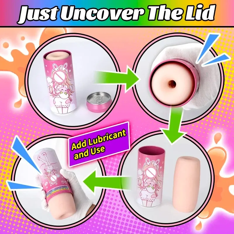 Male Masturbator Simulated Beverage Can Extended Version