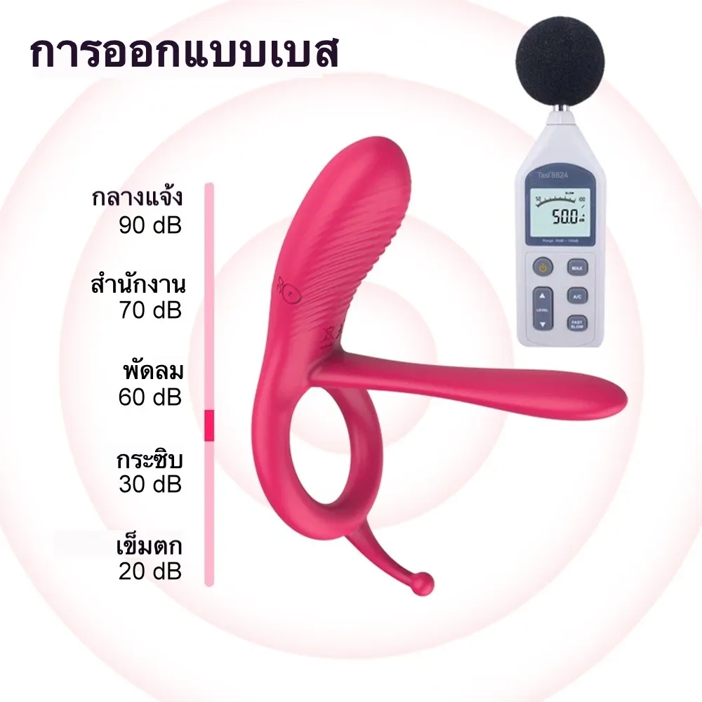 ห่วงชะลอการหลั่ง ห่วงรัดโคน 10 ระดับการสั่น ใช้ได้ทั้งชายหญิง