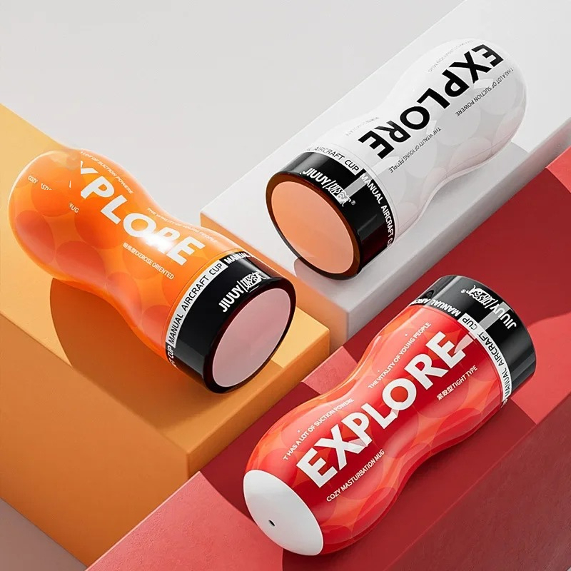 W5509未定价ถ้วยช่วยตัวเองใช้มือ ระบบดูดแรงดันลบ เลือกได้ 3 ช่องทาง ลายพื้นผิวซับซ้อน วัสดุ TPE