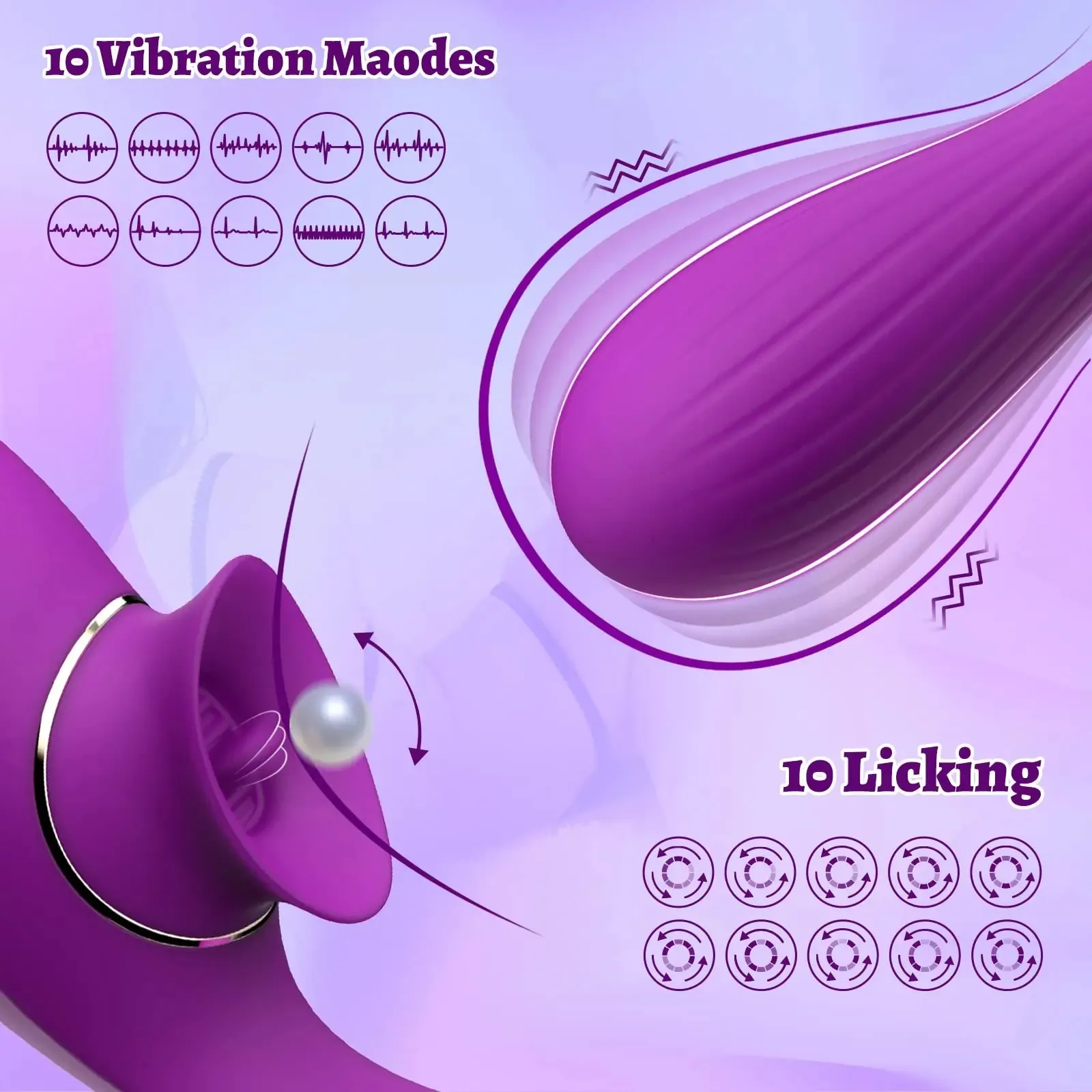 Electroplated Finish Independent Control Dual Vibrator