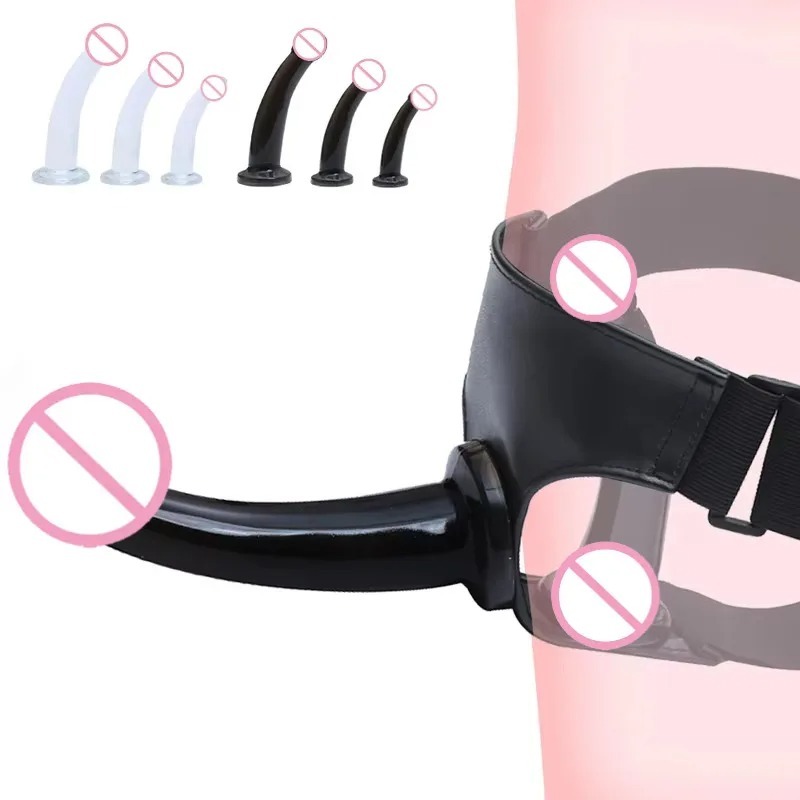 เซ็กส์ทอยสวมใส่ เลสเบี้ยน วัสดุซิลิโคน ปรับความตึงได้ ออกแบบสองหัว