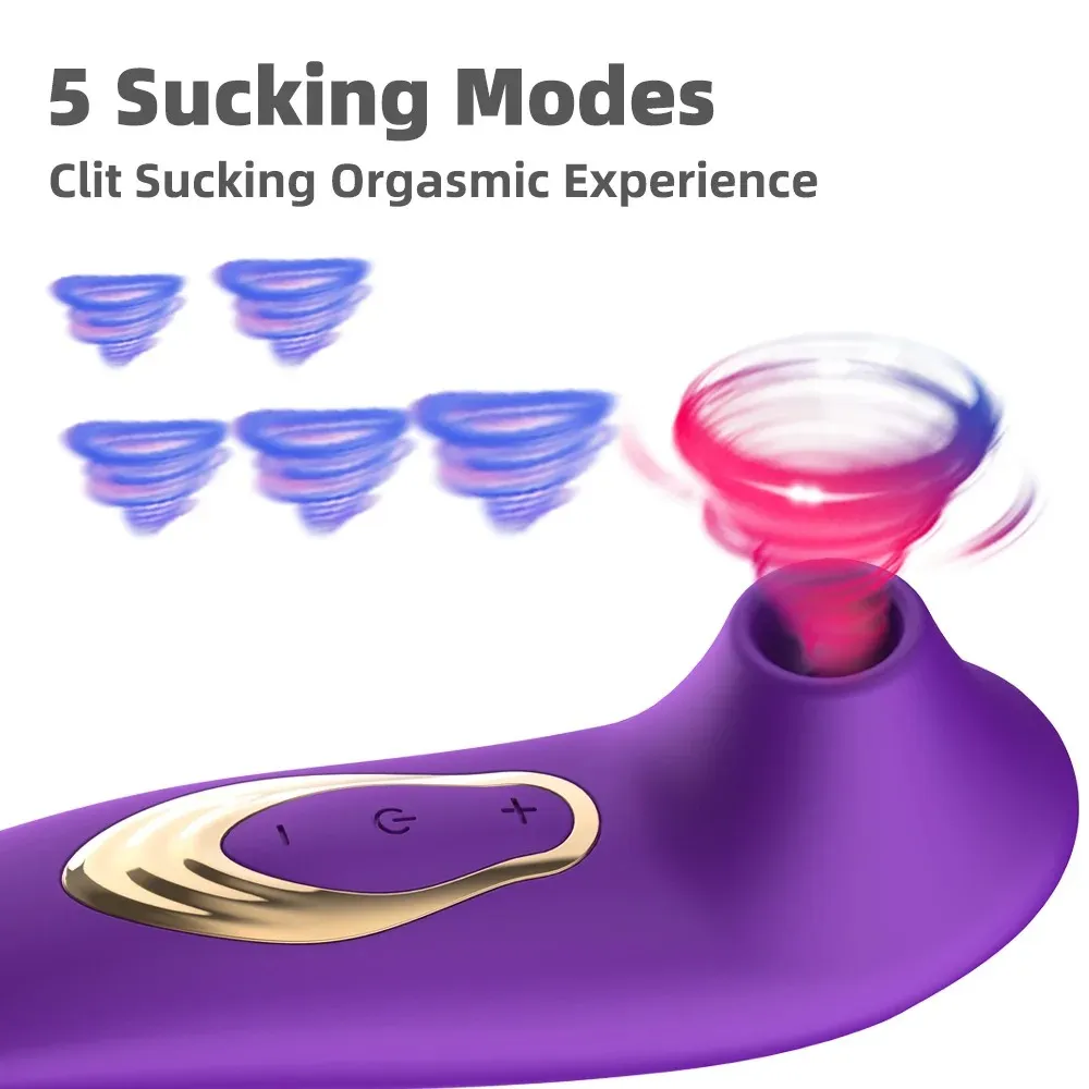 10 Suction Clitoral Vibrator & Breast Toy 4 Colors Available