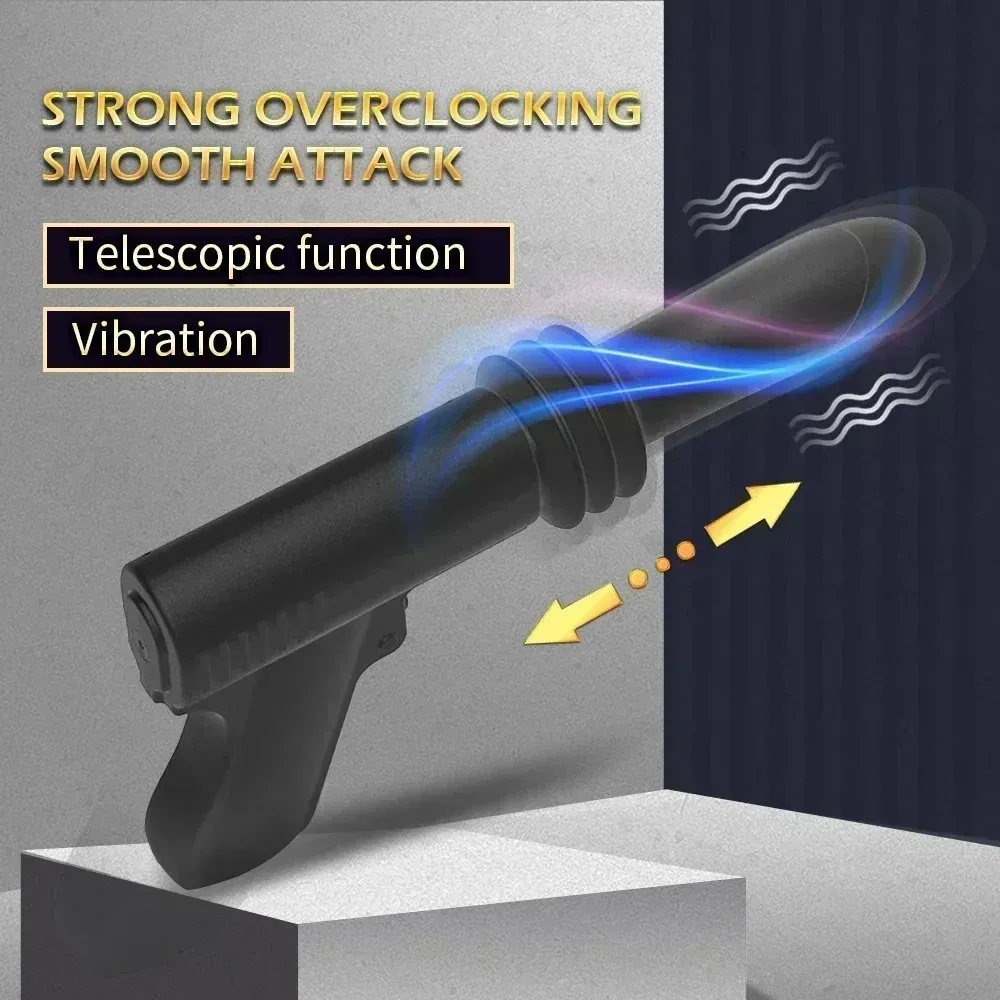 Gun-Shaped 4-Level Thrusting + Vibration Sex Machine