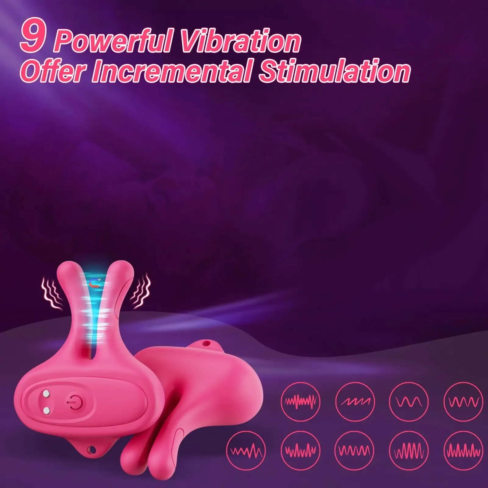 9-Frequency Multi-Function Rabbit Ear Egg Vibrator Set