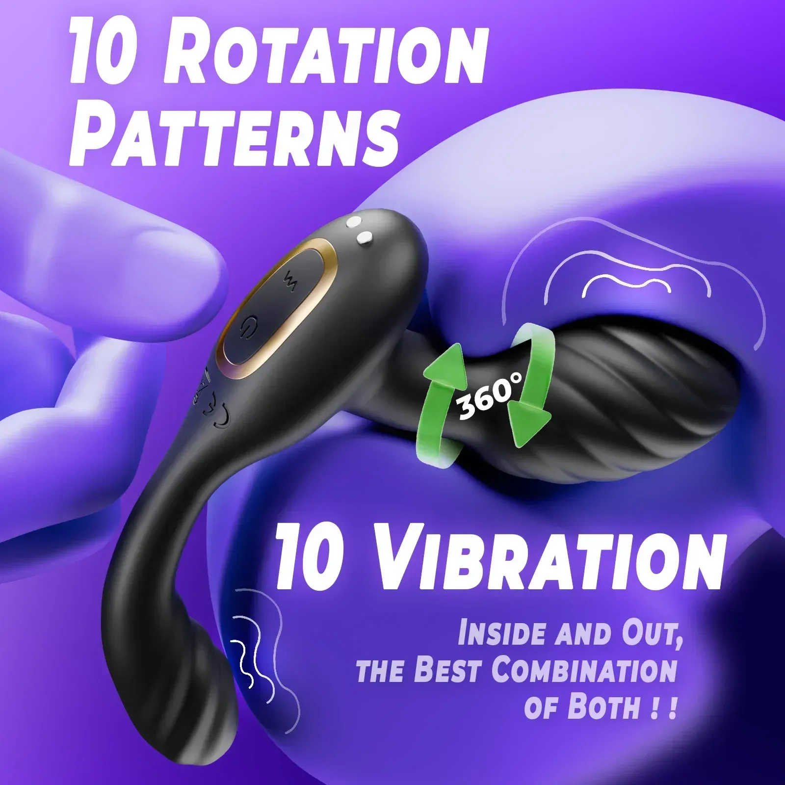 Remote Control Prostate Massager & Anal Vibrator IPX6