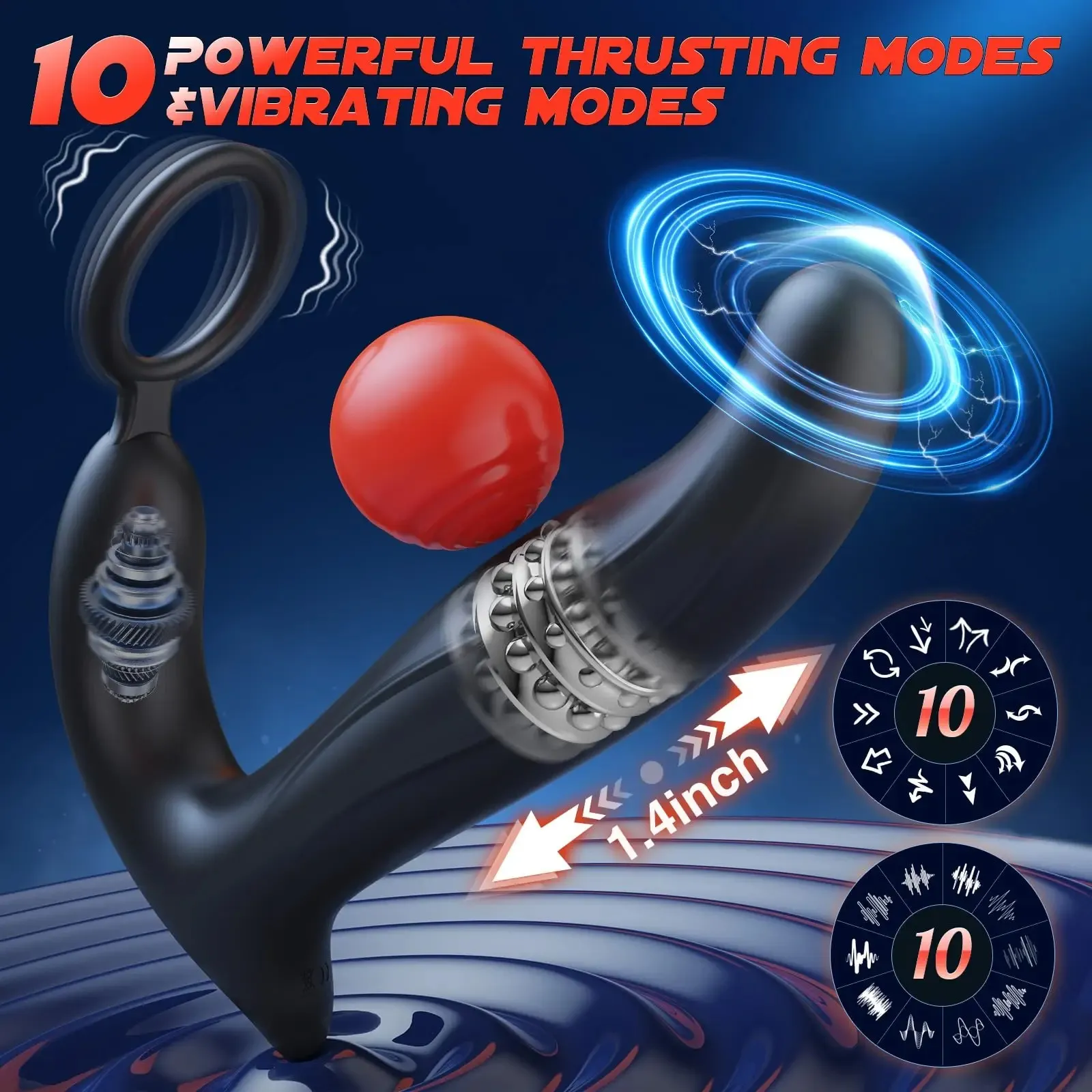 Remote Control + APP Prostate Massager & Electric Butt Plug