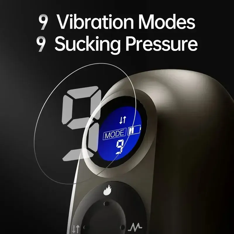 Stepless Speed Male Masturbator Suctions & Vibrations