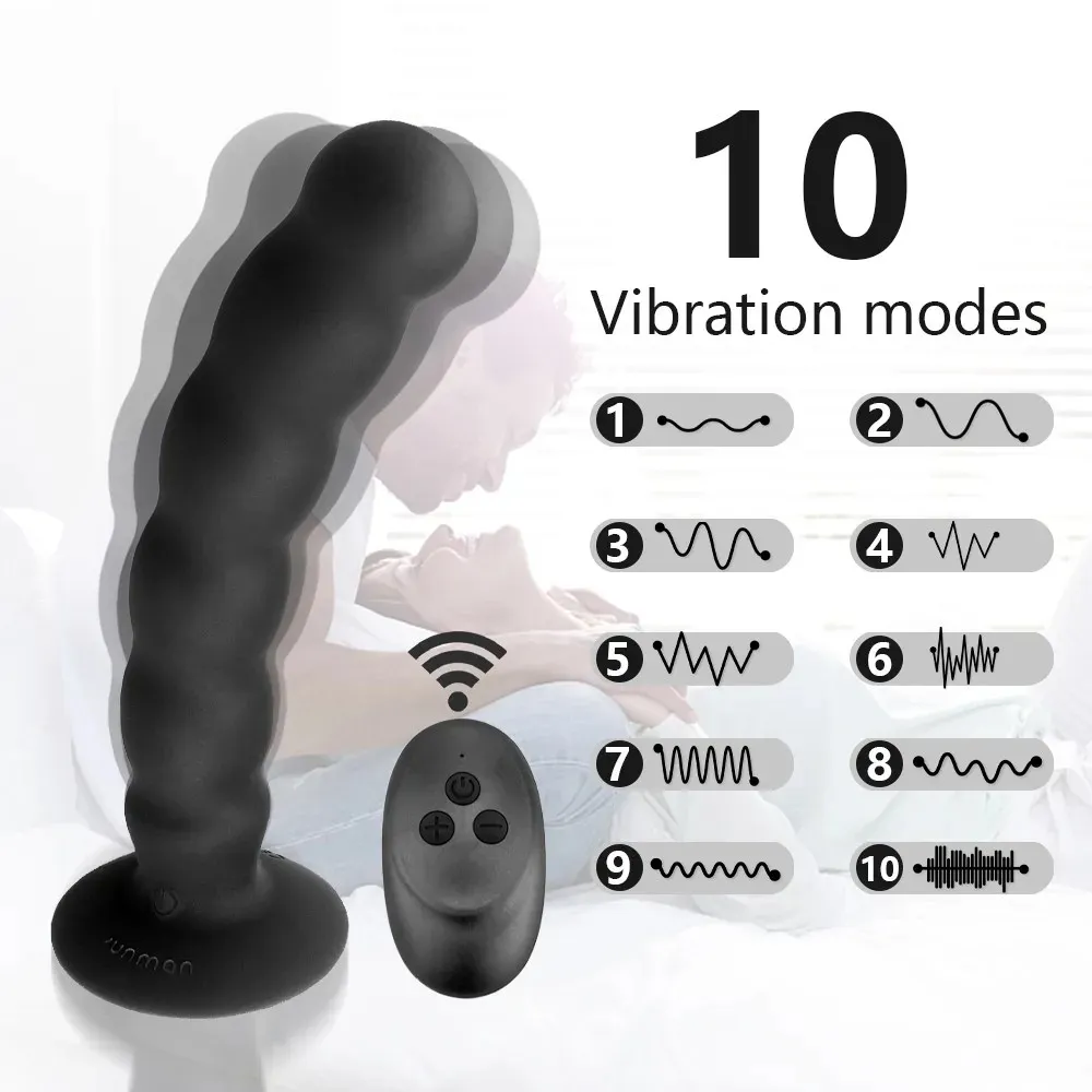 Multi-Layer Spiral Beads Prostate Massager & Anal Vibrator