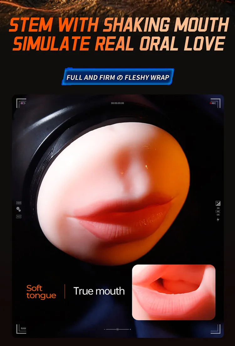 APP Automatic Male Masturbator Dual-Head Vagina & Mouth