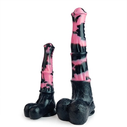 W4306未定价เซ็กส์ทอยรูปทรงม้า ลายผิวละเอียด ลวดลายสีพิเศษ แผ่นดูดพลังสูง วัสดุซิลิโคนเกรดพรีเมียม