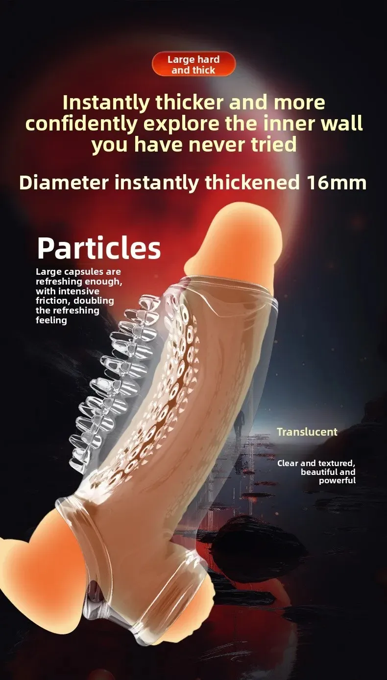 Wolf Tooth Transparent Triple lock stems Penis Sleeve