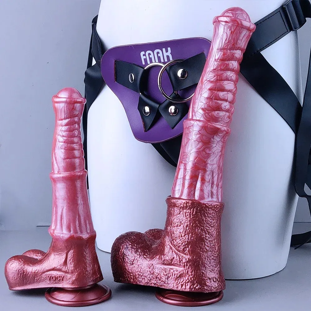 FAAK Liquid Silicone Flesh-Colored Fantasy Stallion Dildo