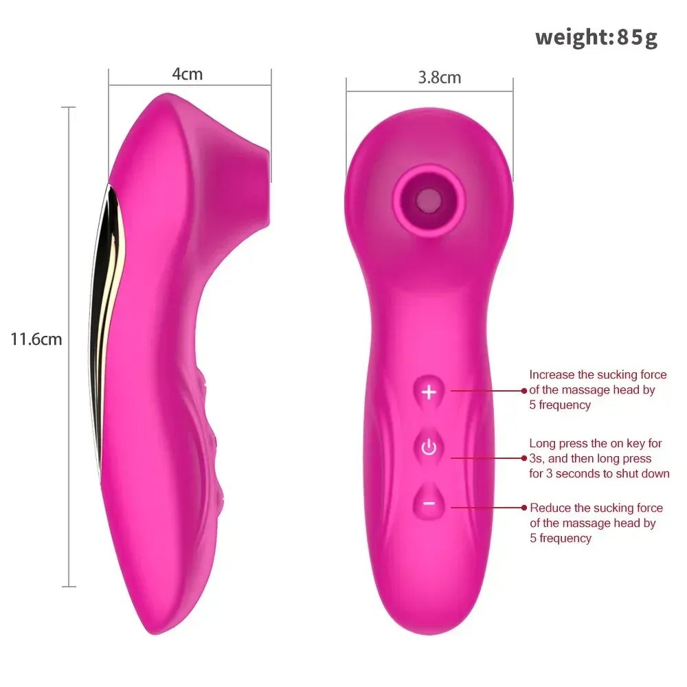 Rechargeable Negative Pressure Vibrator & Breast Toy