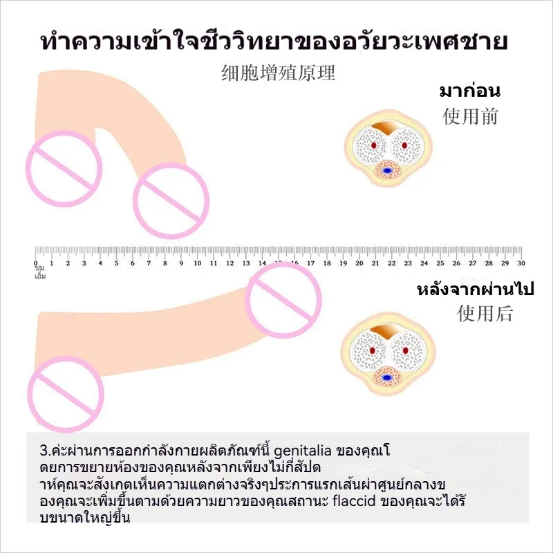 เครื่องยืดอวัยวะเพศชาย กระบอกเพิ่มขนาด ฝึกยืดขยาย ทำงานด้วยแรงดันลบ