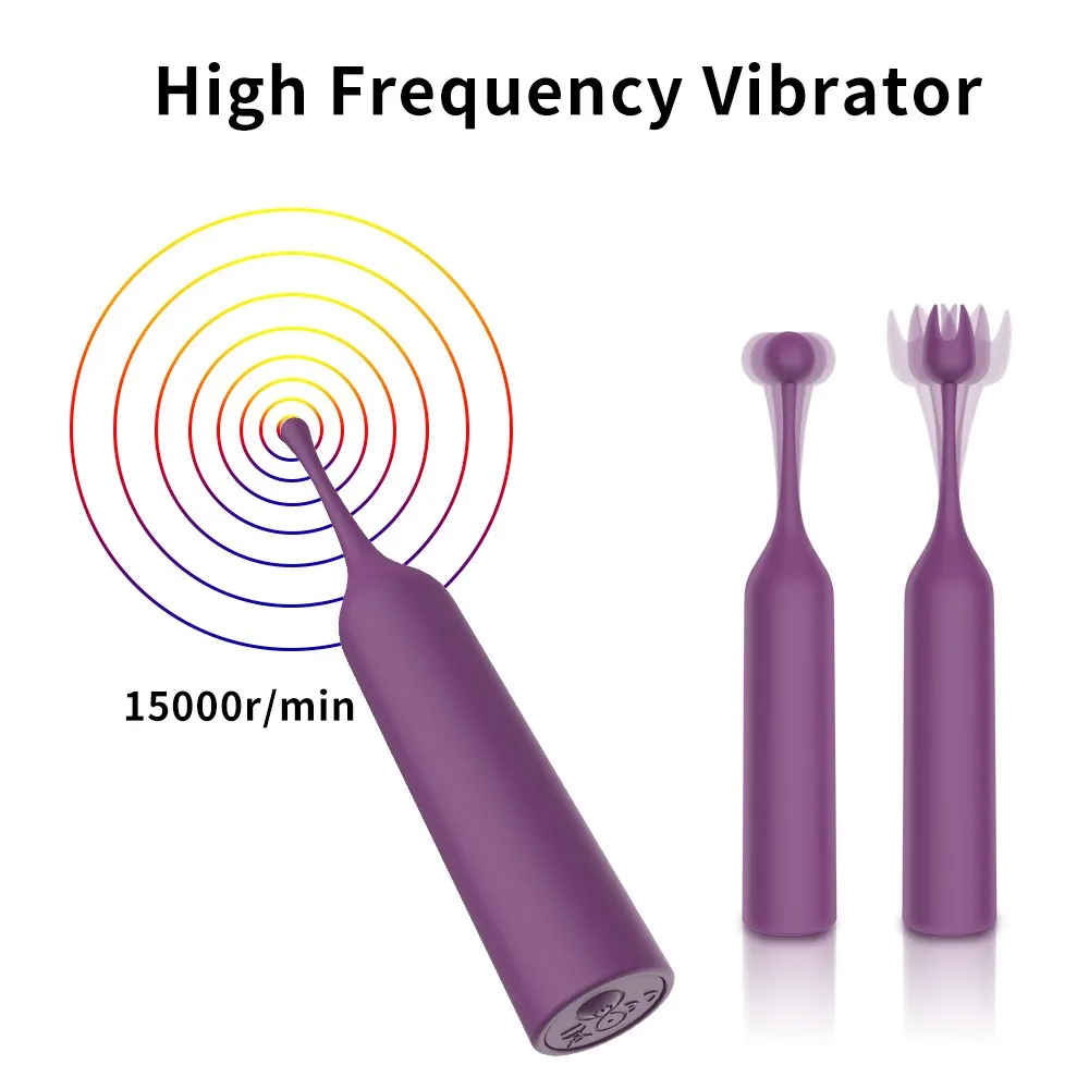 3 Speeds + 7 Frequencies Spot Vibrator With 3 Heads