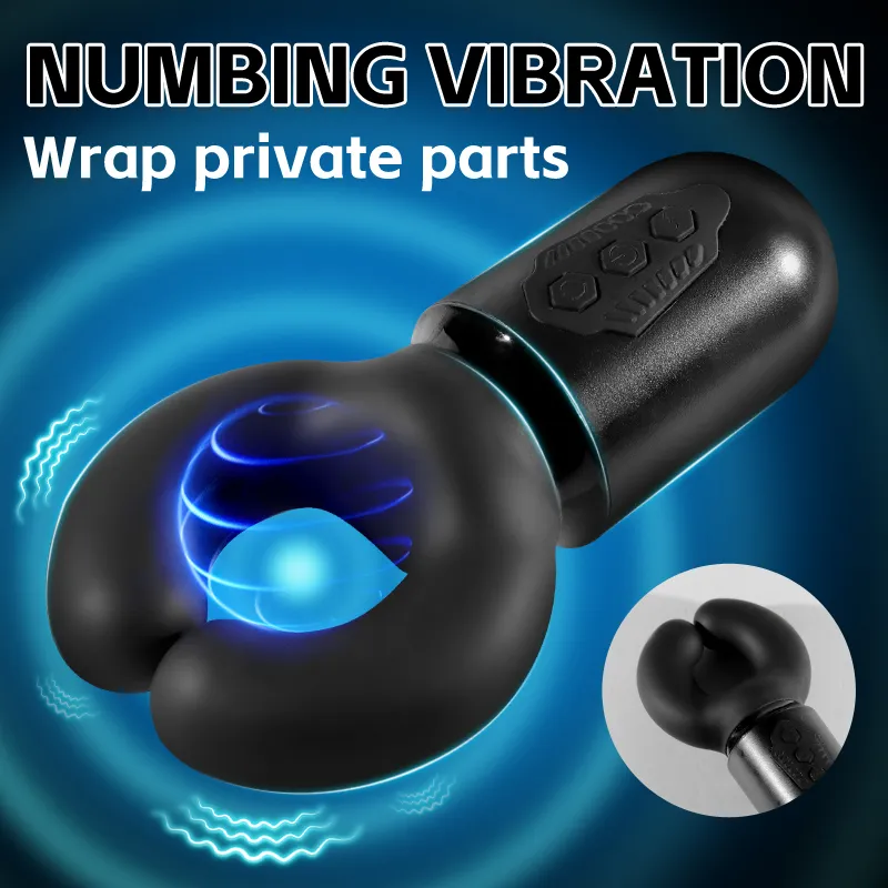 2 In 1 Open Design Male Masturbator Dual-Drive System