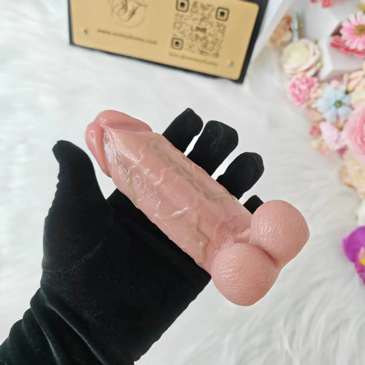 SXXY S8100 Platinum Silicone Simulated Penis Sleeve