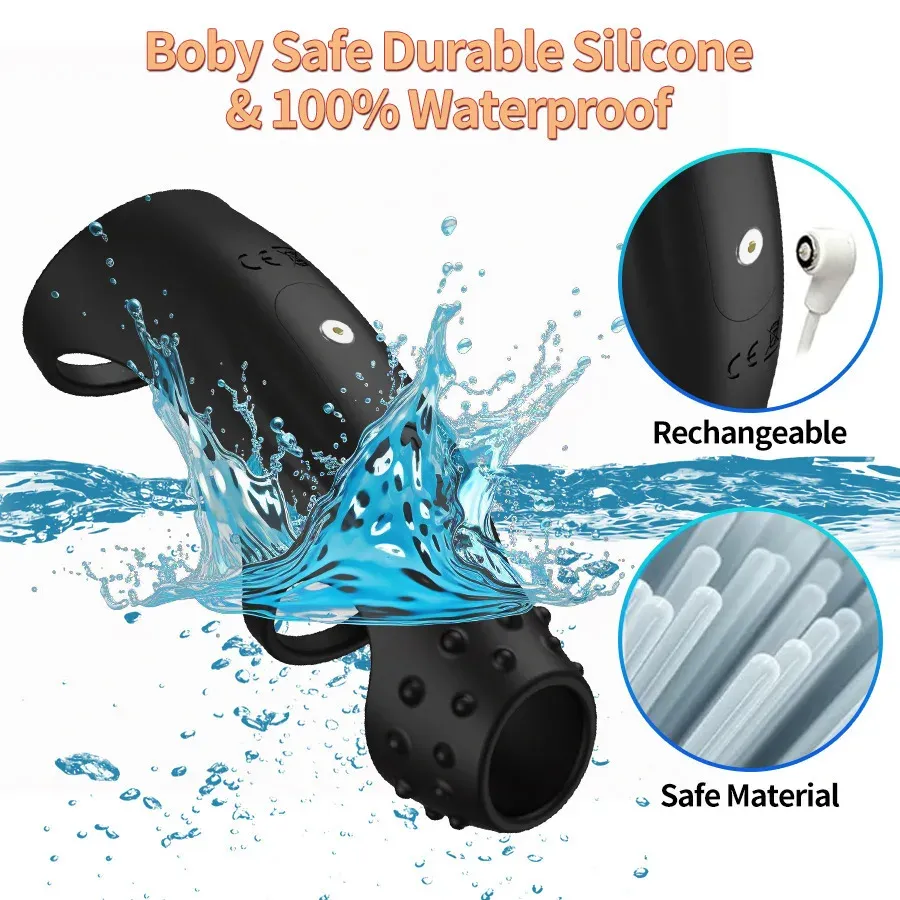 10-Frequency Remote Control Penis Sleeve & Cock Ring
