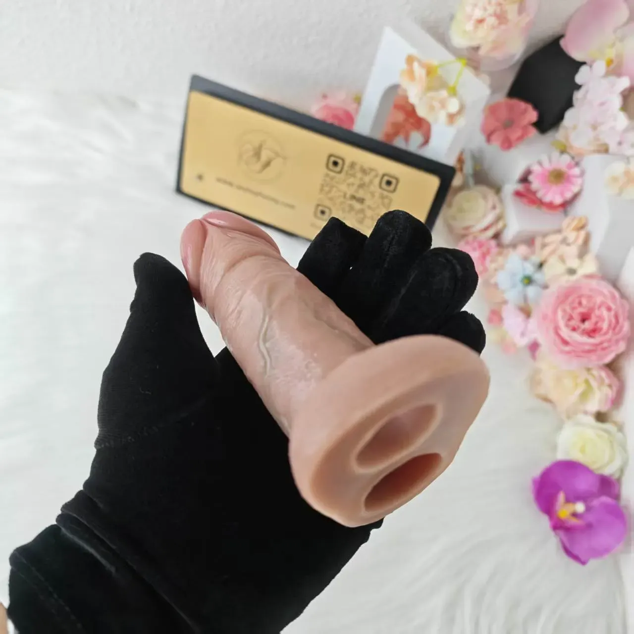 SXXY S8101 Platinum Silicone Simulated Penis Sleeve