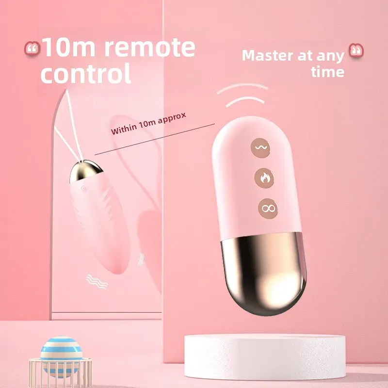 10 Frequencies Remote Control Heating Vibrating Egg
