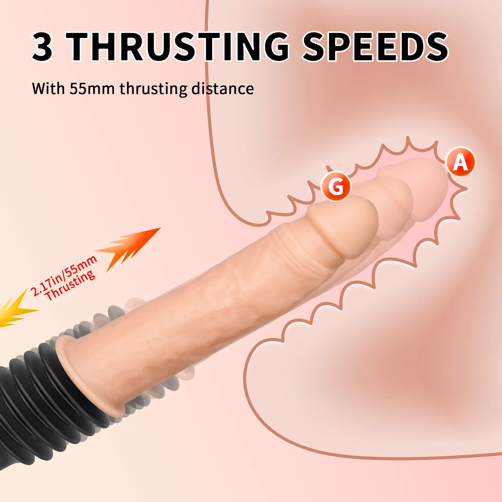 Remote Control Heating & Thrusting & Vibrating Sex Machine