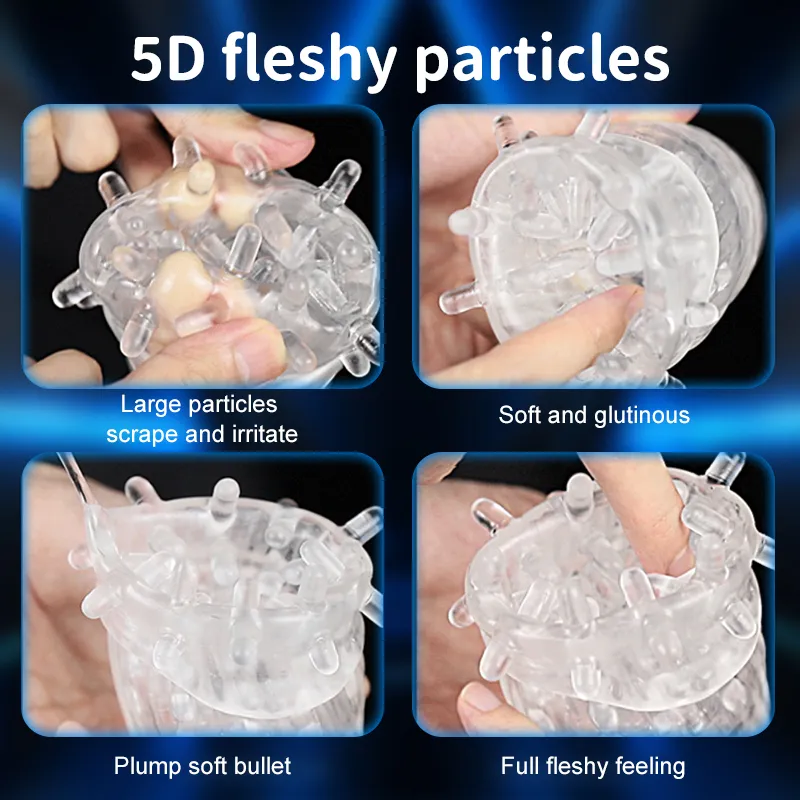 3 Motors Male Masturbator & Glans Trainer Finger Shape