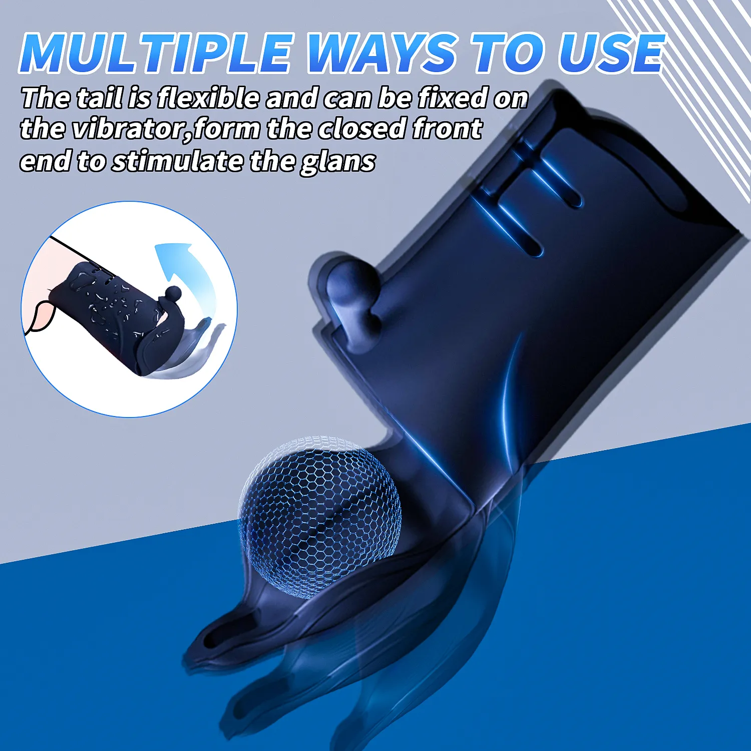 3-In-1 10 Modes Male Masturbator Multiple Wearing Methods