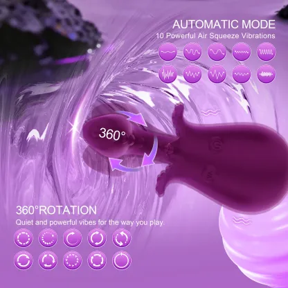 Swing+Vibration+Air-Pulse App G-Spot & Clitoral Vibrator