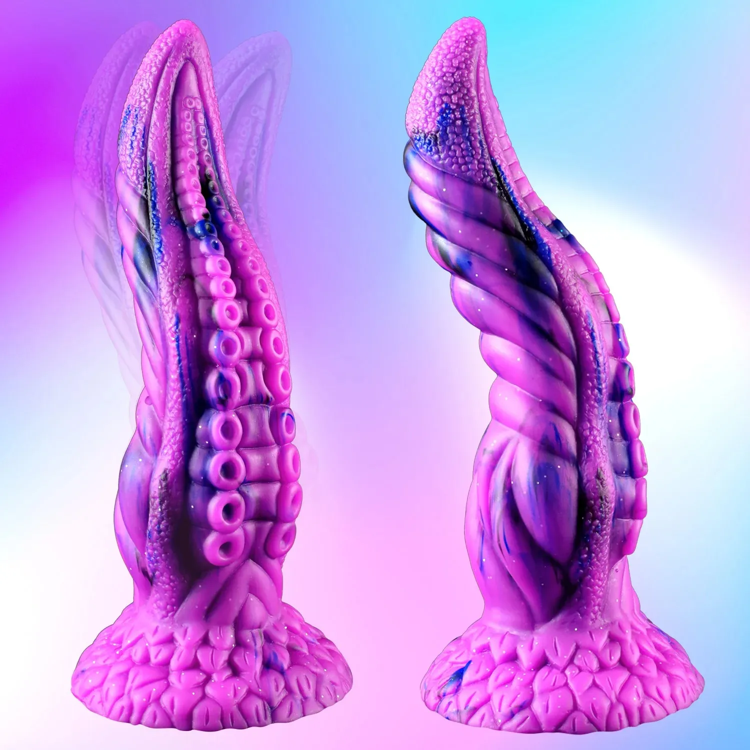 Purple Octopus Tentacle Fantasy Dildo With Suction Cup