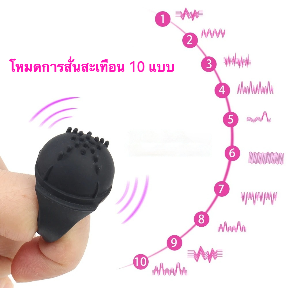 แหวนวิเศษสั่นสะเทือน เครื่องเดียวหลายฟังก์ชัน 10 ระดับความถี่สั่น ดีไซน์วงแหวน เสียงเงียบสุดขีด|JB-sextoyfunny