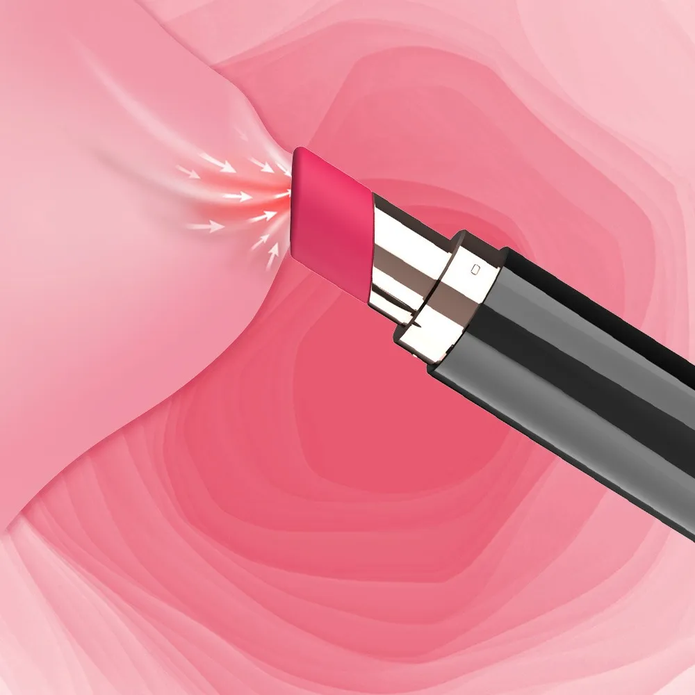 6 Modes Lipstick Shaped Clitoral Vibrator & Breast Toy