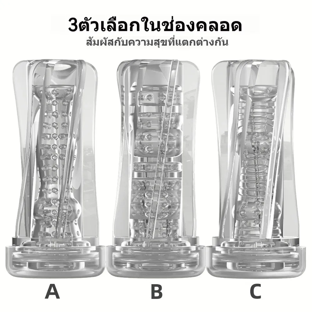 จิ๋มกระป๋อง จิ๋มปลอม มีให้เลือก 3 สี ลายเกลียว+เม็ดกรวด วัสดุ TPE