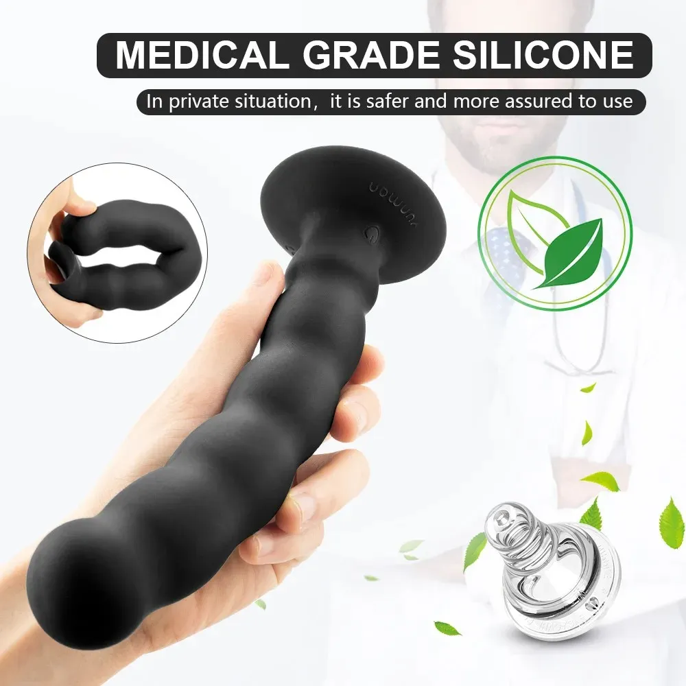 Multi-Layer Spiral Beads Prostate Massager & Anal Vibrator