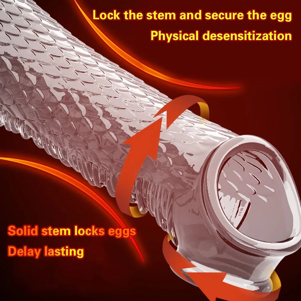 Dragon Scale Vibrating Penis Extender 2 Colors Available