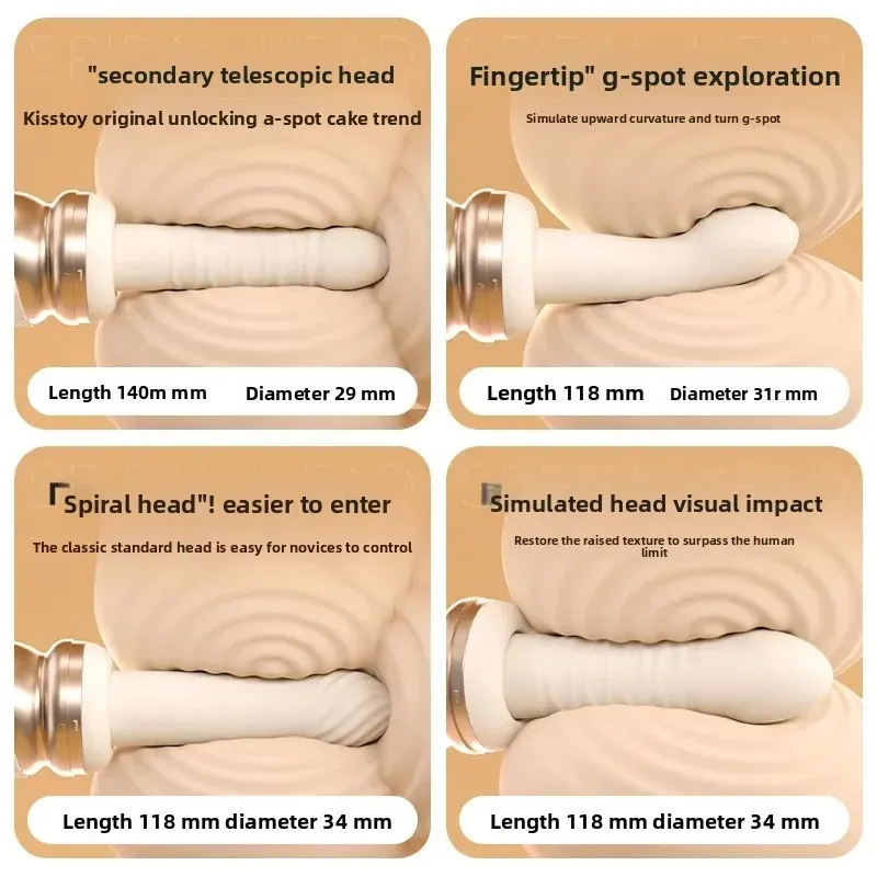 Two-Stage Thrusting APP Heating Sex Machine With Suction Cup