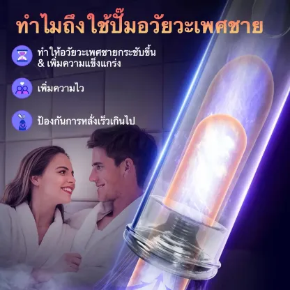 จิ๋มกระป๋องออโต้ เครื่องปั้มควย พลังงานสูง 5 ระดับแรงดูด ขยายขนาด