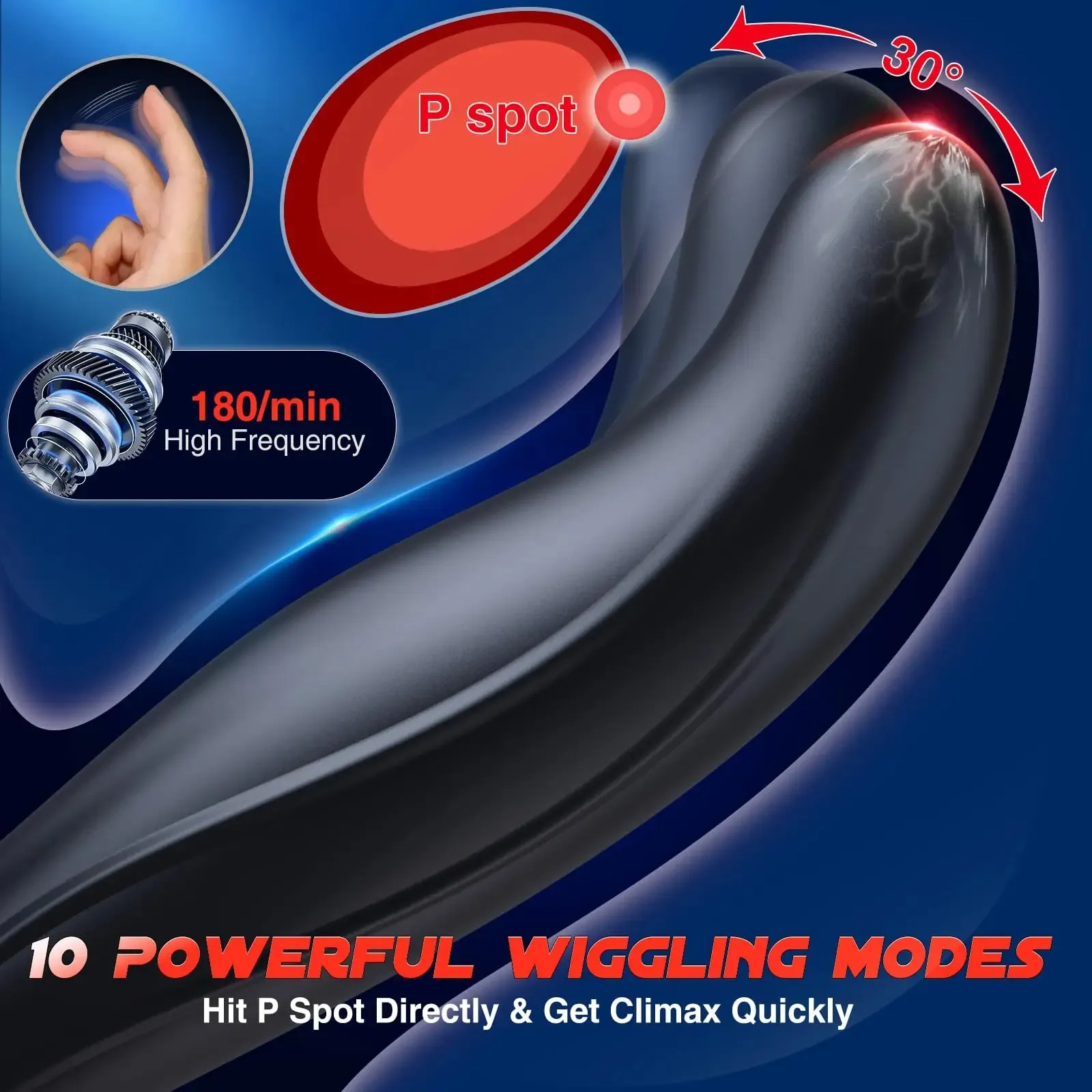 Remote Control + APP Prostate Massager & Electric Butt Plug
