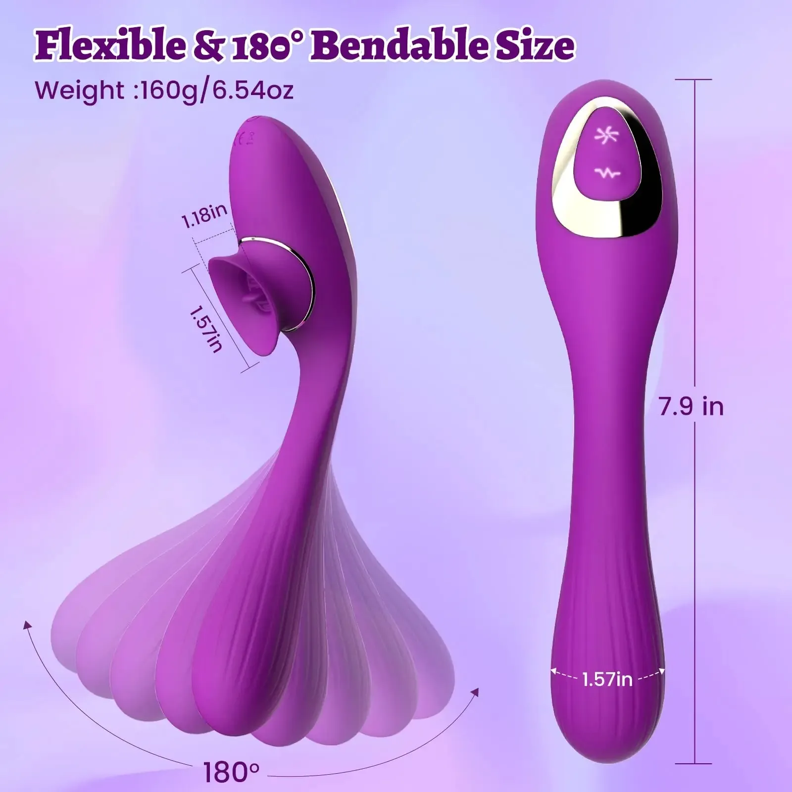 Electroplated Finish Independent Control Dual Vibrator