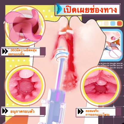 W5215未定价จิ๋มกระป๋อง ปากเสมือนจริง 3 ระดับ 5 ความเร็ว ทางเดินเสมือนจริงระดับสูง วัสดุ TPE