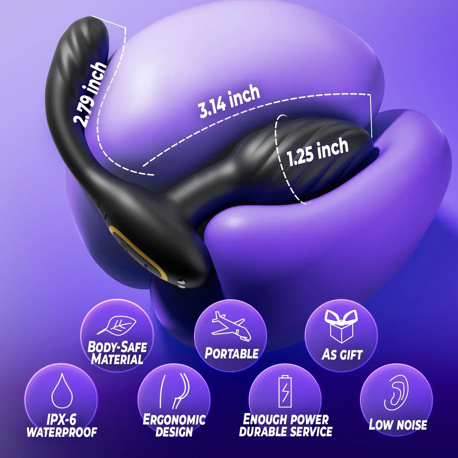Remote Control Prostate Massager & Anal Vibrator IPX6